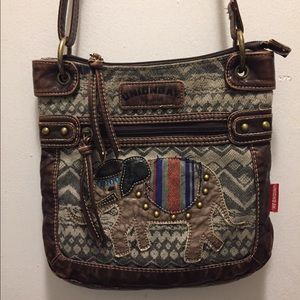 UNIONBAY Aztec Cross Body Purse